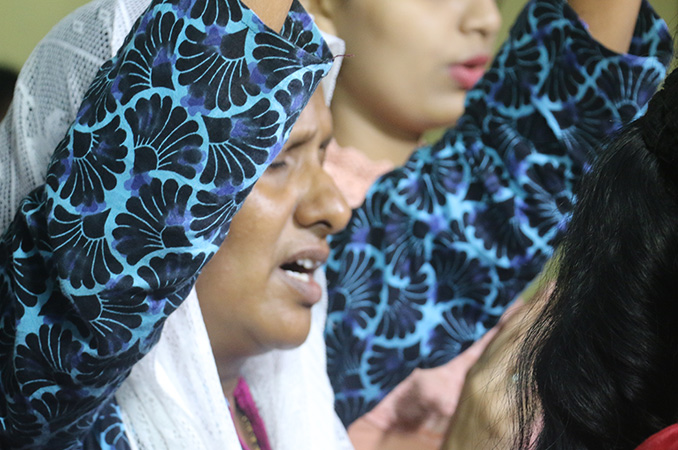 People thronged into the Night Vigil held at Prayer center by Grace Minstry in Mangalore here on Sep 2, 2017. Many received countless miracles, healing, and deliverance. 